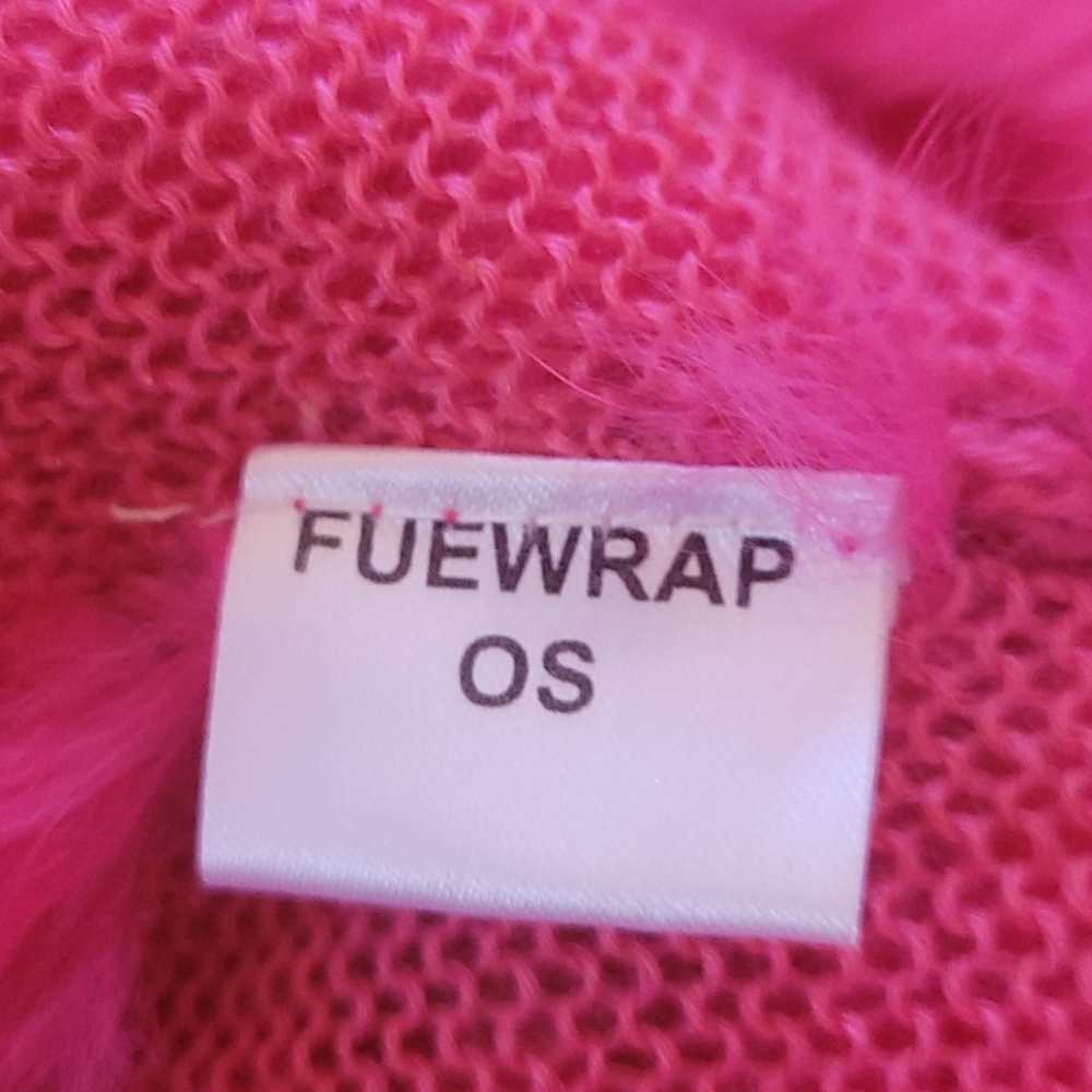 BCBGMaxAzria Fuewrap Rabbit Knit Shawl - Picture 5 of 5
